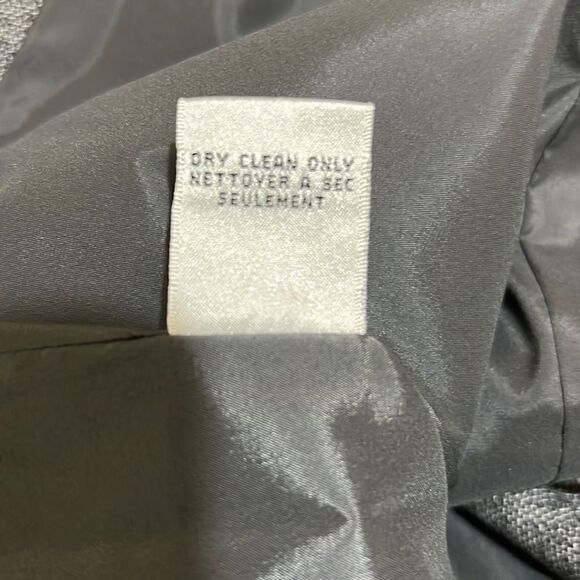 Calvin Klein blazer pockets wool blend lined blue gray white 2 FIRM on PRICE - Picture 8 of 9